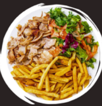 Assiette kebab mixte